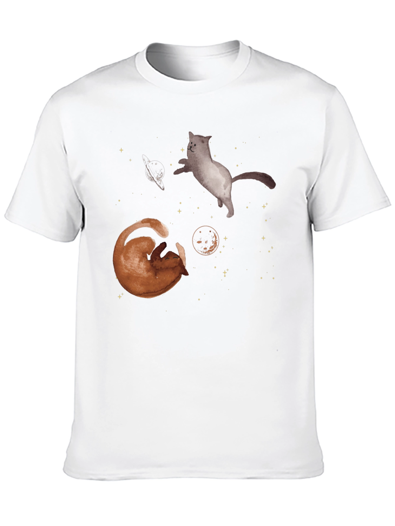 Cosmic Cats Black T-Shirt