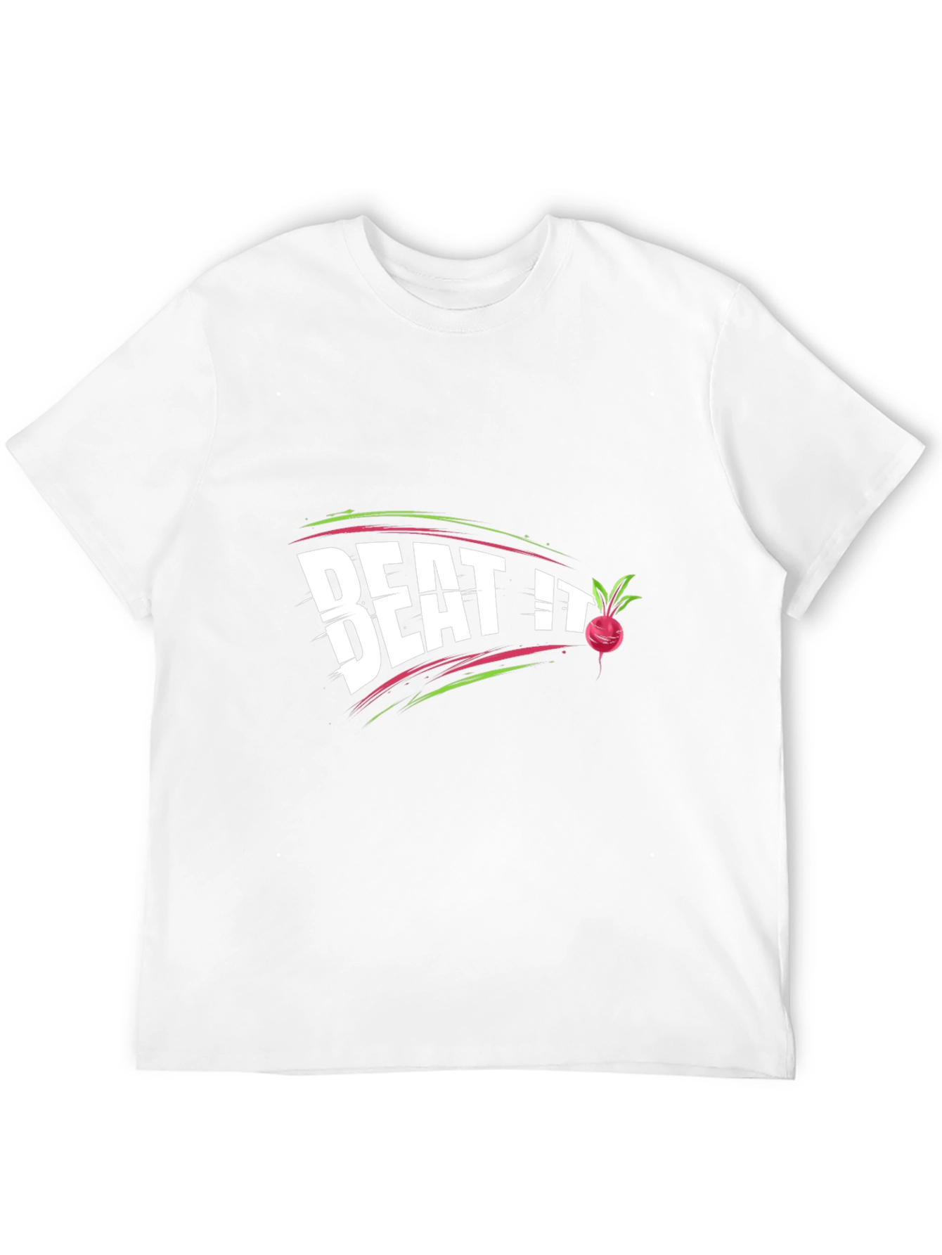 Beat It Beet Pun T-Shirt Funny Graphic Tee