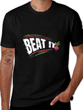 Beat It Beet Pun T-Shirt Funny Graphic Tee
