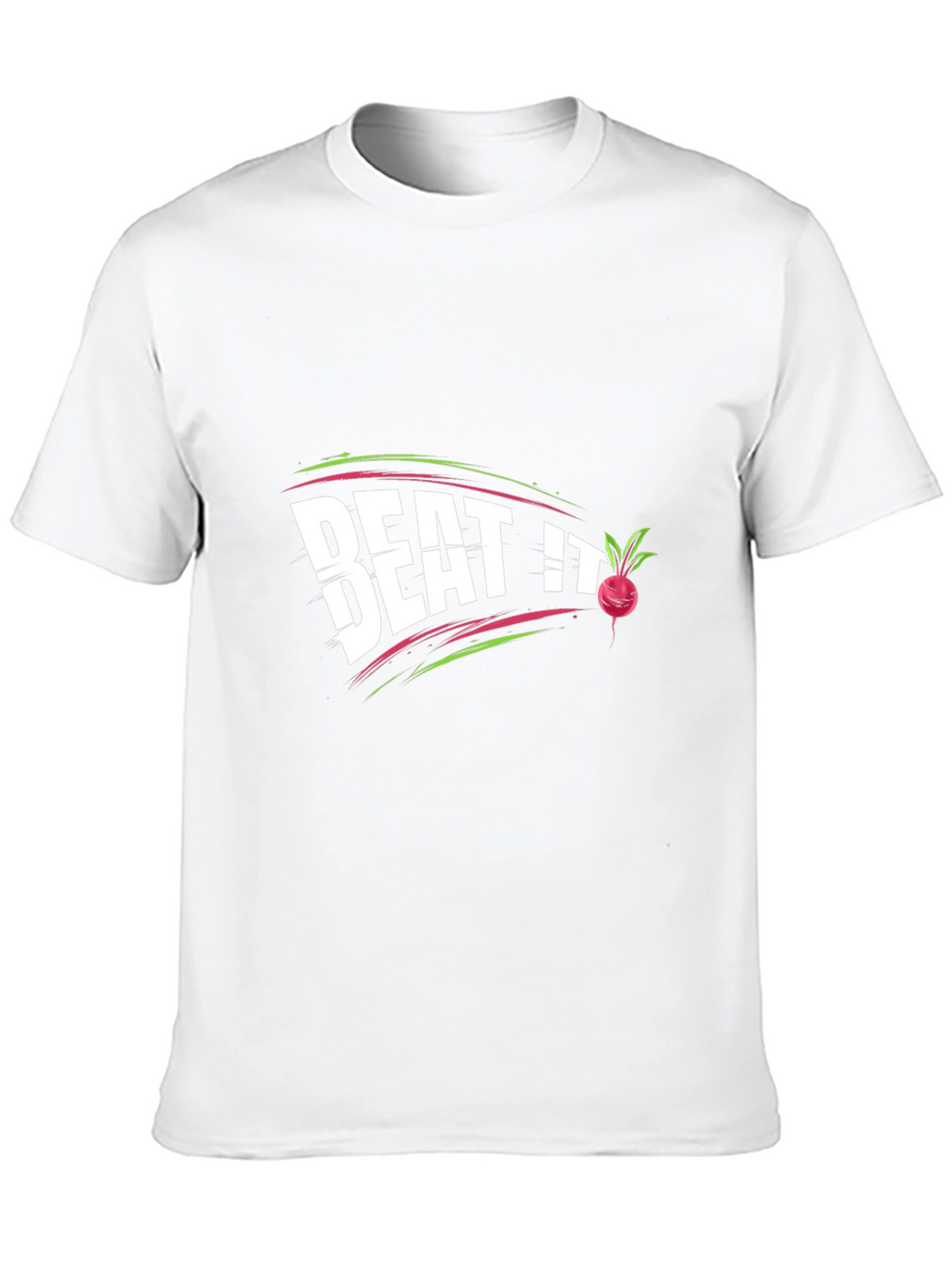 Beat It Beet Pun T-Shirt Funny Graphic Tee