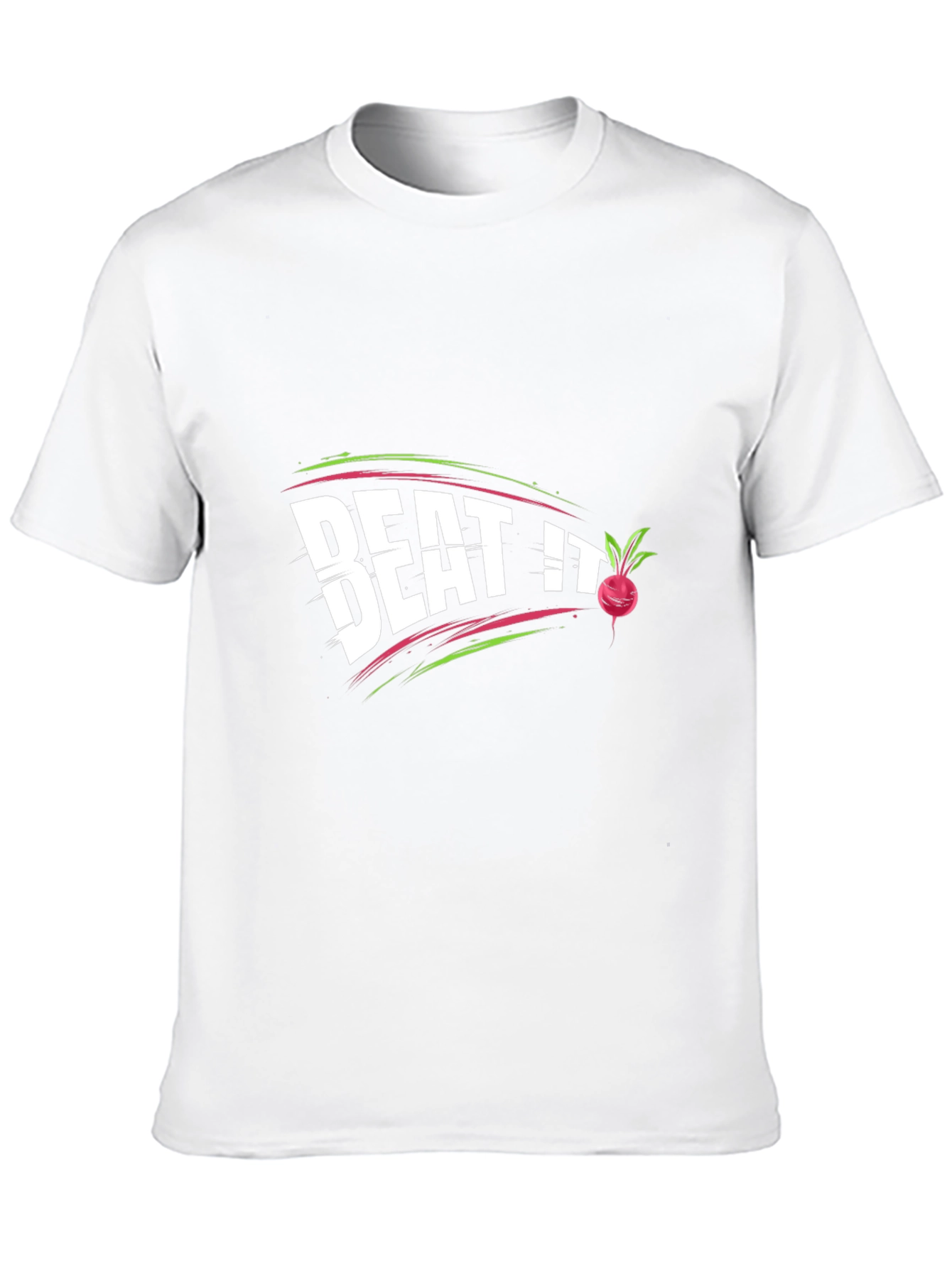 Beat It Beet Pun T-Shirt Funny Graphic Tee