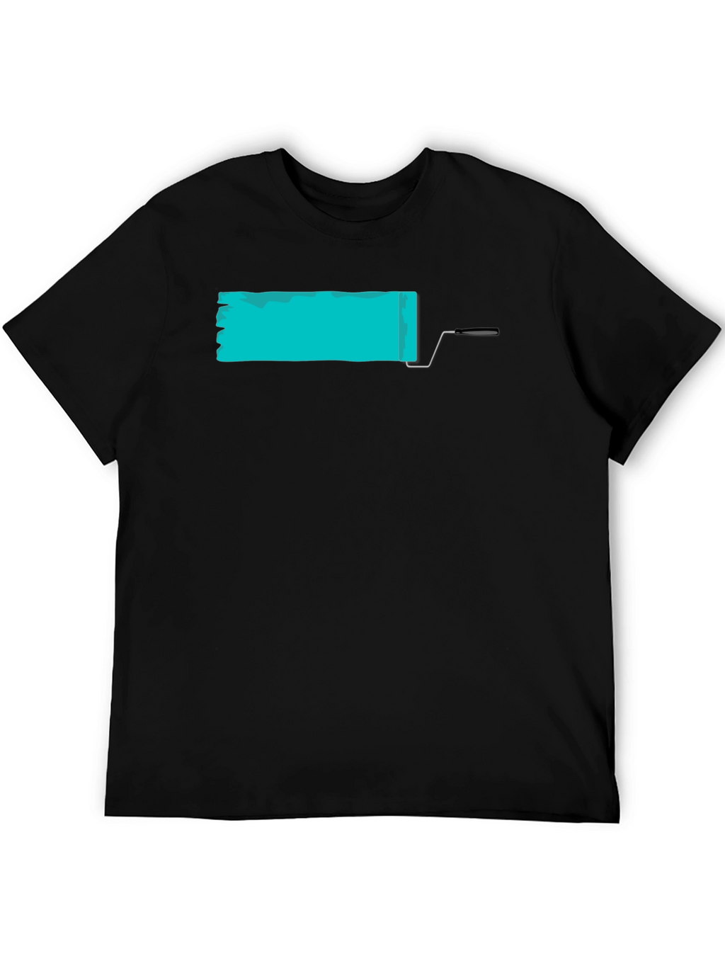 Paint Roller Graphic Tee - Modern Artistic Design