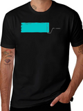 Paint Roller Graphic Tee - Modern Artistic Design