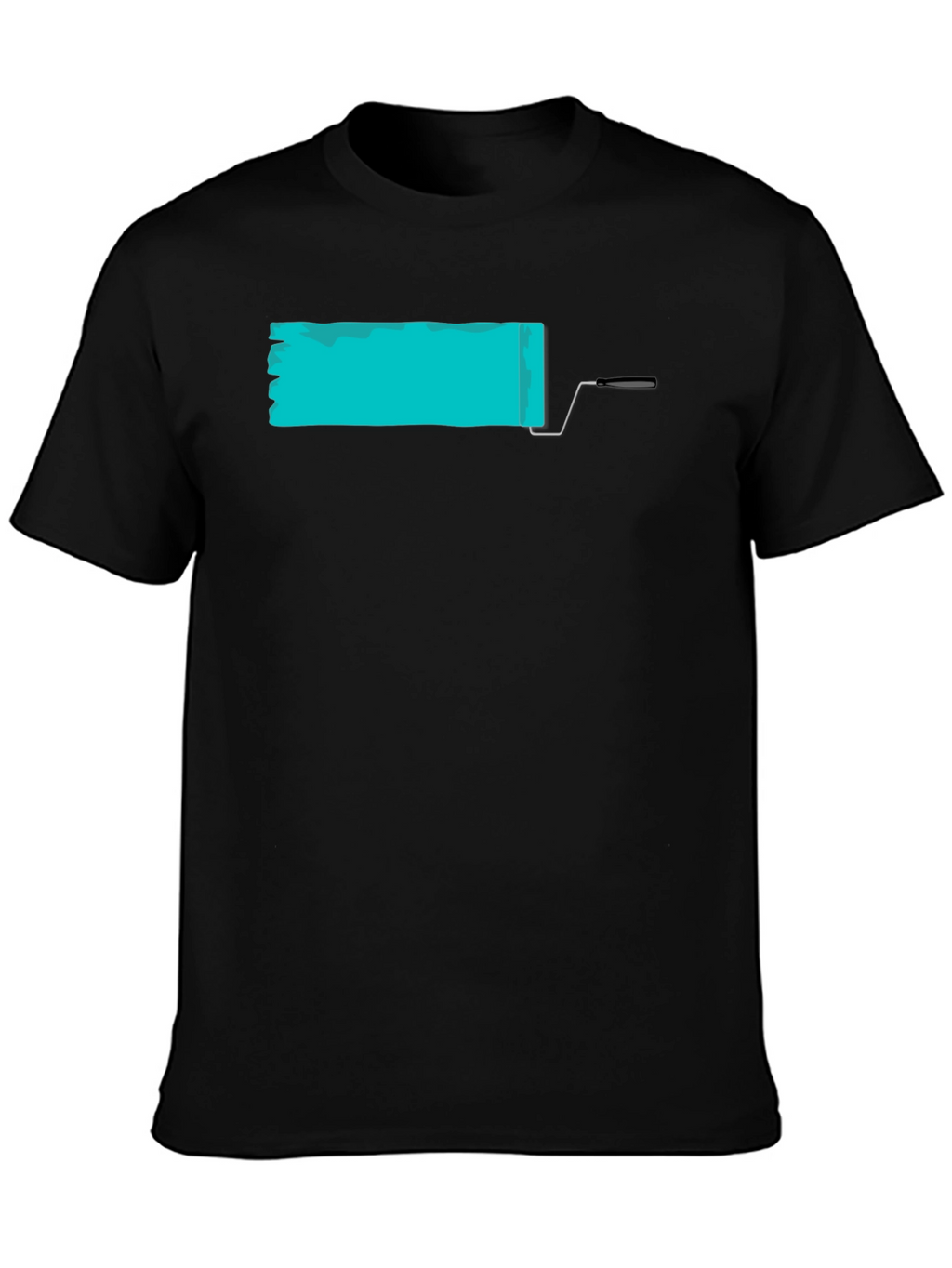 Paint Roller Graphic Tee - Modern Artistic Design