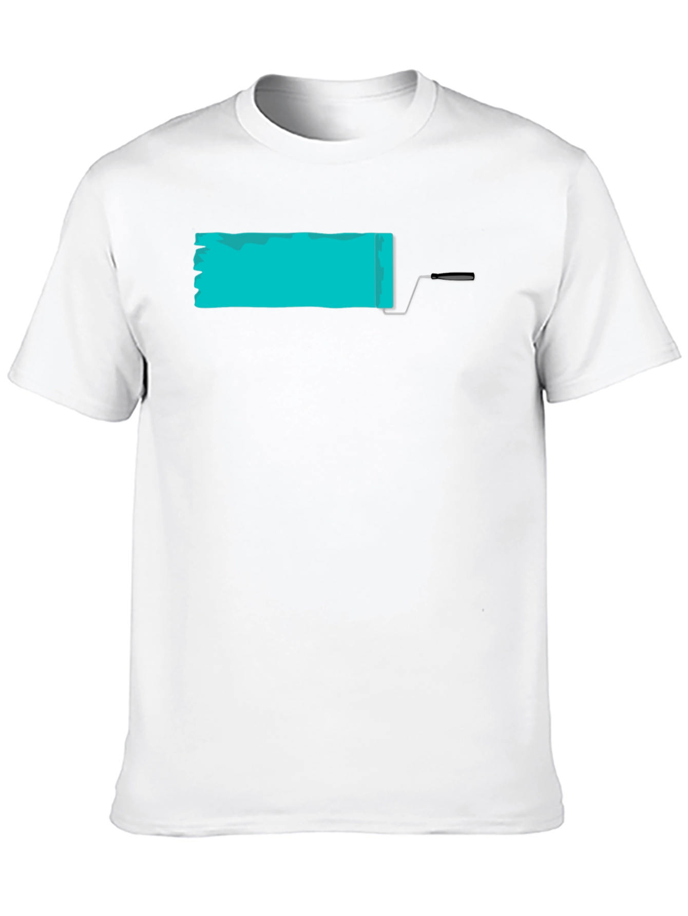 Paint Roller Graphic Tee - Modern Artistic Design