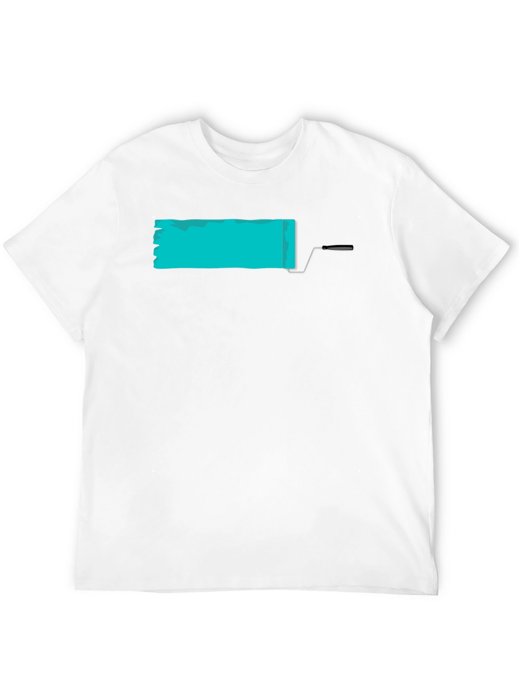 Paint Roller Graphic Tee - Modern Artistic Design