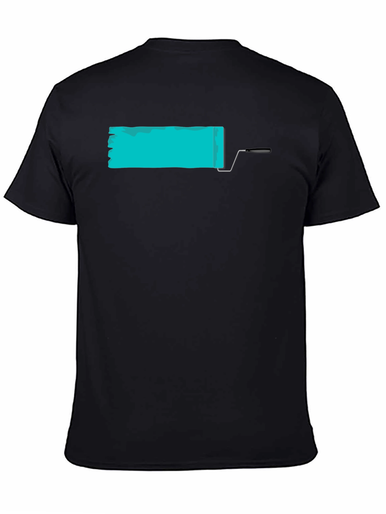 Paint Roller Graphic Tee - Modern Artistic Design
