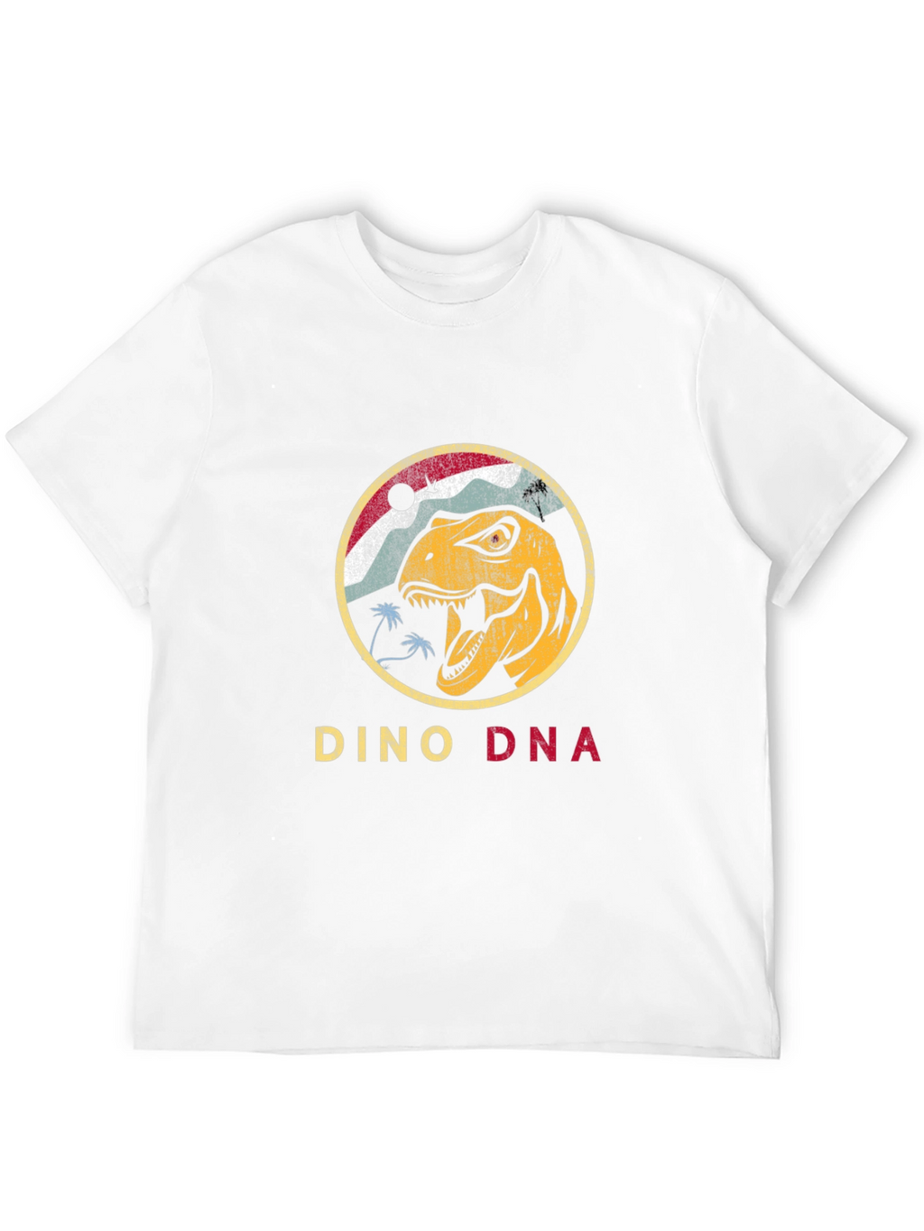 Dino DNA Graphic Tee - Retro Dinosaur T-Shirt