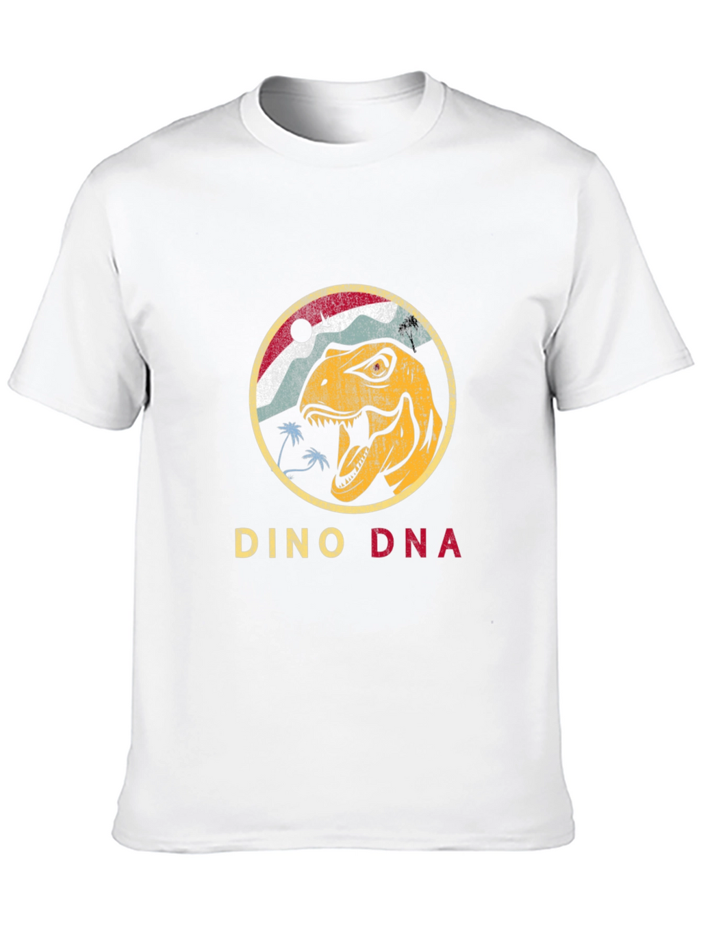 Dino DNA Graphic Tee - Retro Dinosaur T-Shirt