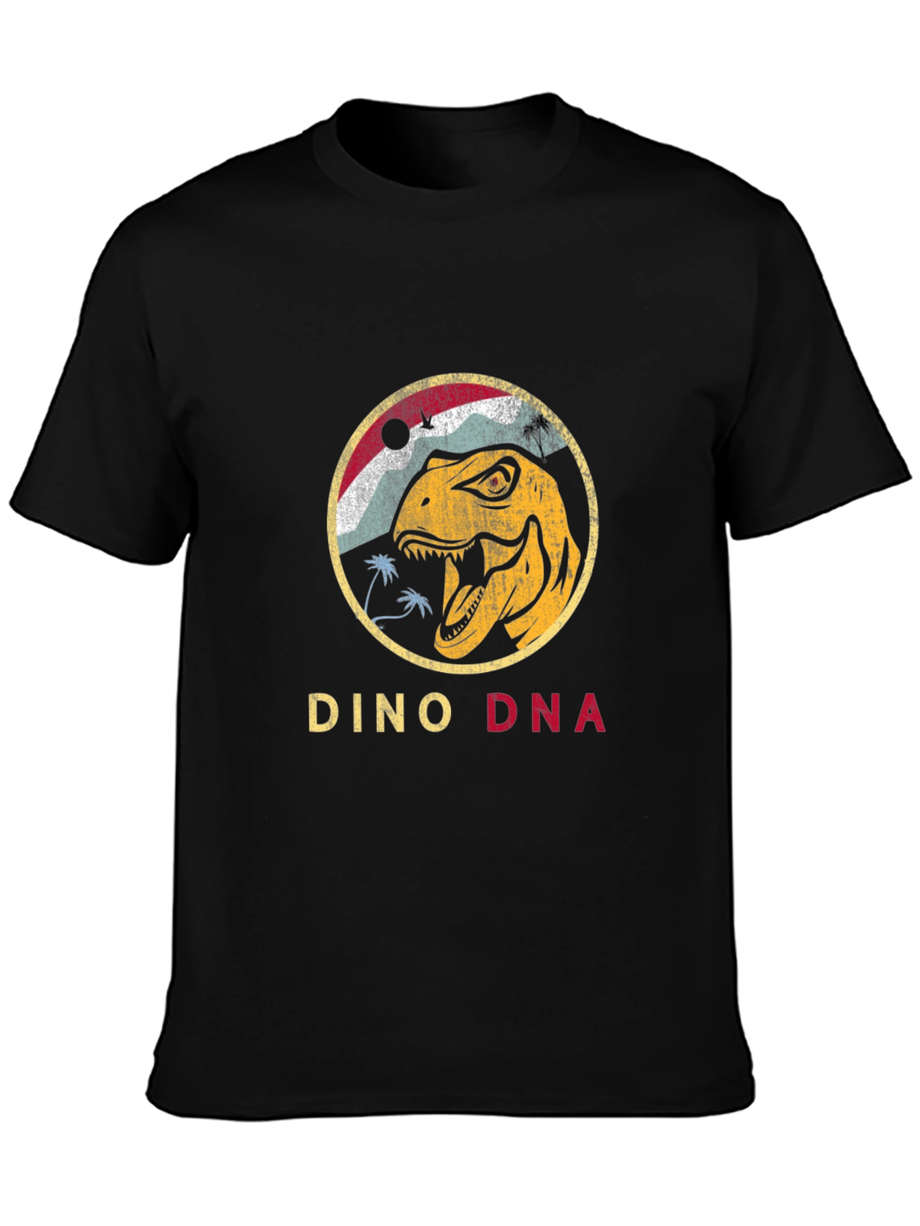 Dino DNA Graphic Tee - Retro Dinosaur T-Shirt