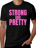 Strong & Pretty Graphic T-Shirt - Black