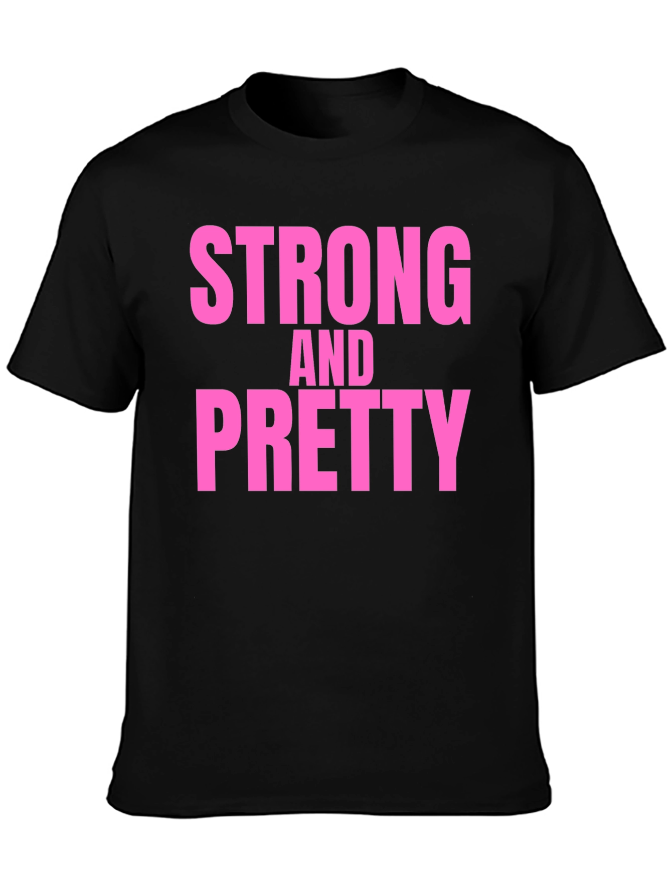 Strong & Pretty Graphic T-Shirt - Black