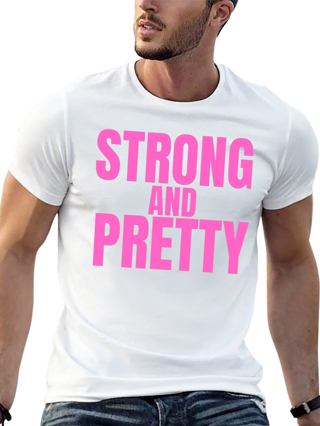 Strong & Pretty Graphic T-Shirt - Black