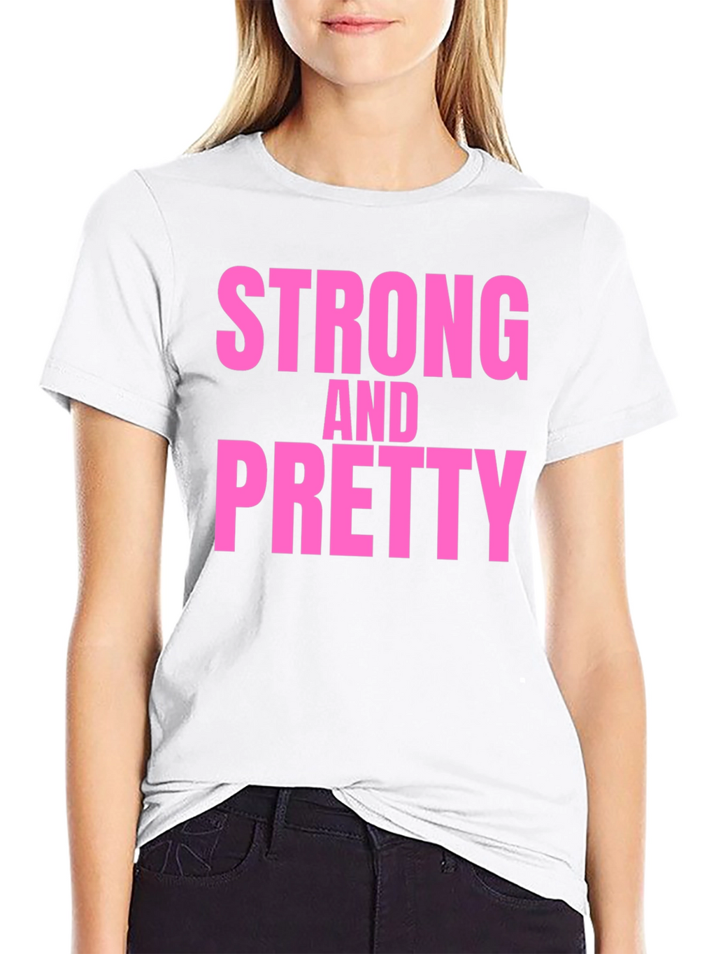 Strong & Pretty Graphic T-Shirt - Black