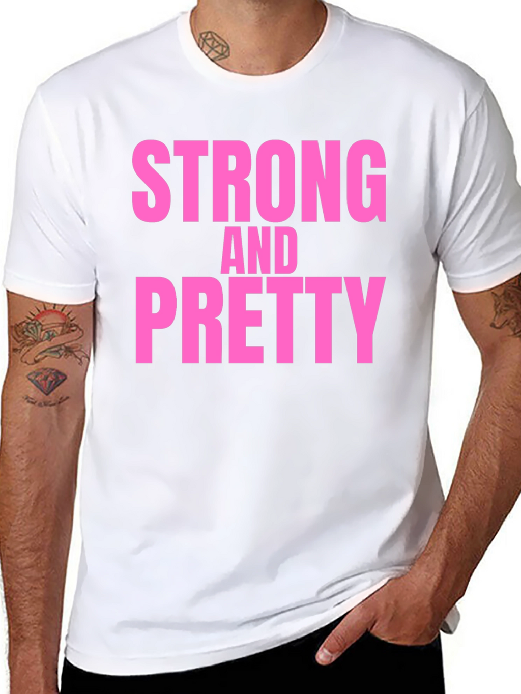 Strong & Pretty Graphic T-Shirt - Black