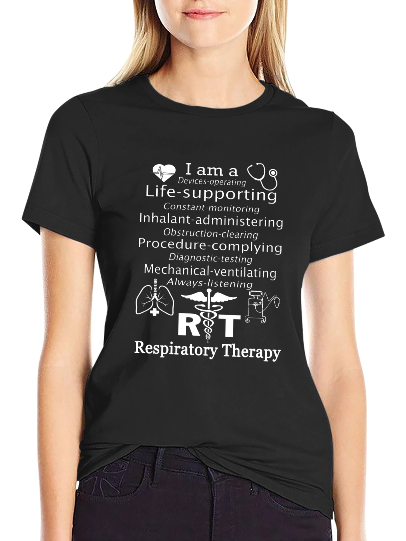 Respiratory Therapy T-Shirt - Life Supporting Devices Operator