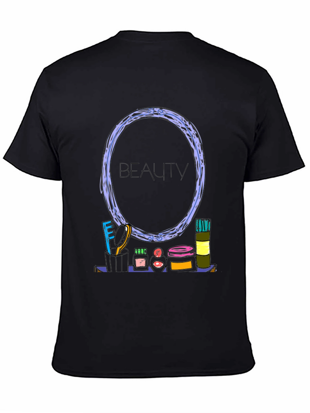 Beauty Themed Graphic T-Shirt