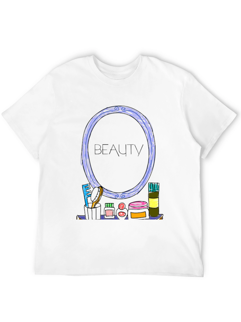 Beauty Themed Graphic T-Shirt