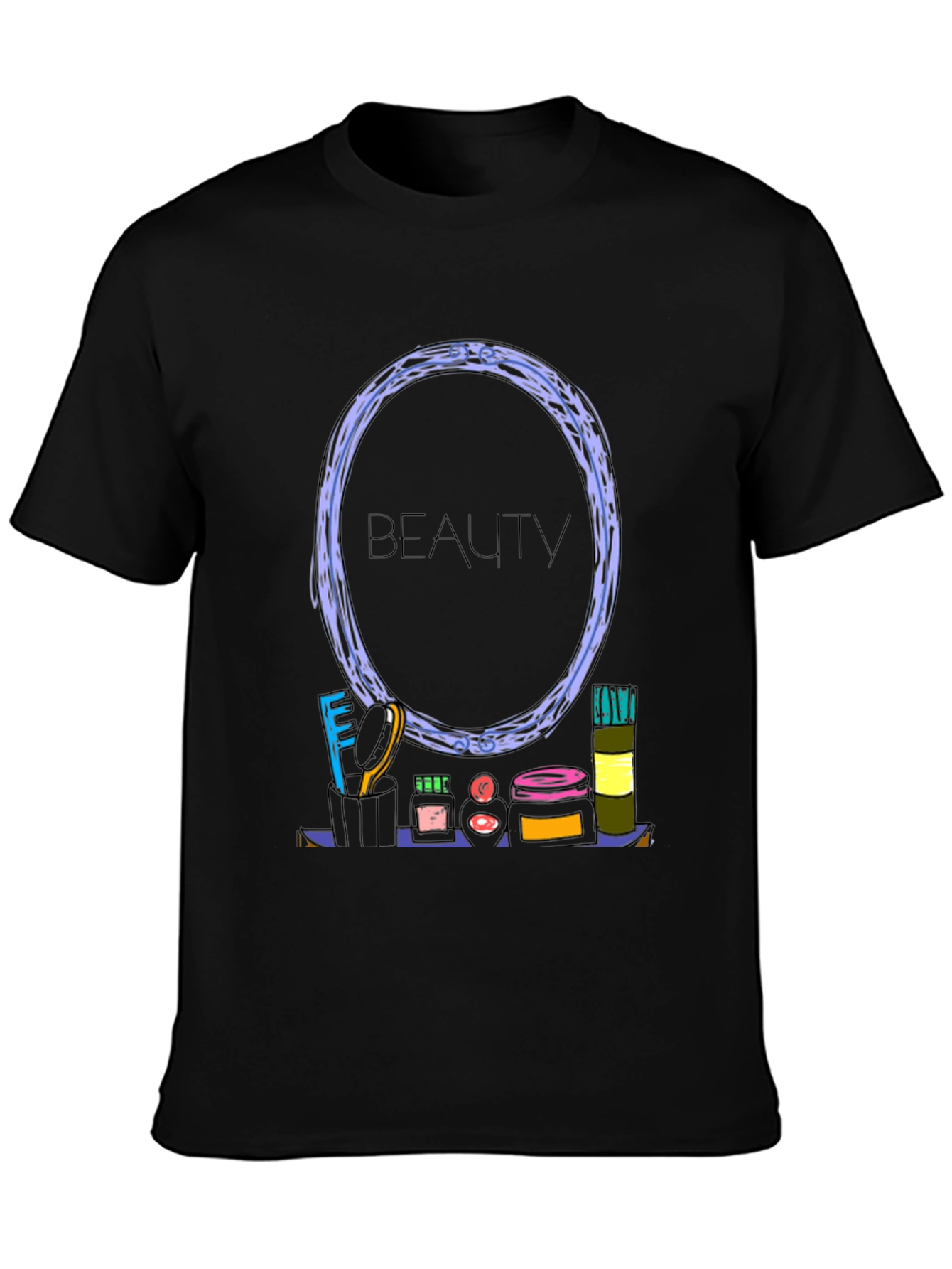 Beauty Themed Graphic T-Shirt