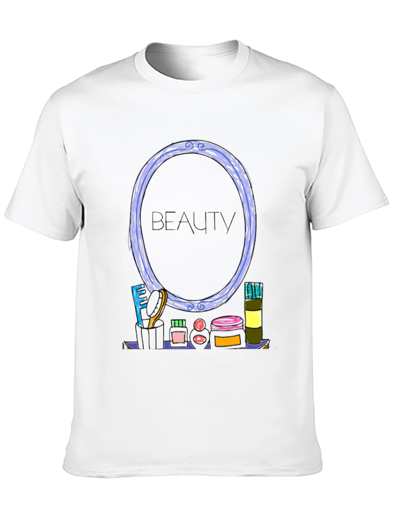 Beauty Themed Graphic T-Shirt