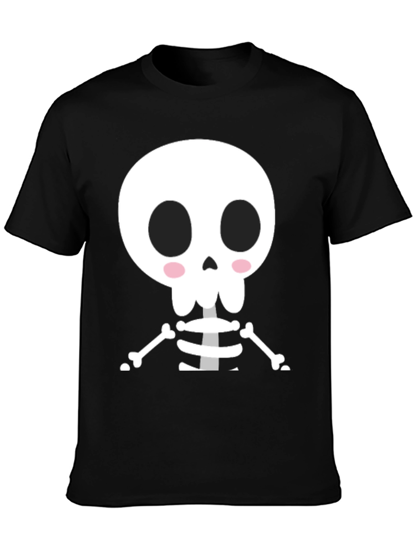 Cute Cartoon Skeleton Halloween T-Shirt