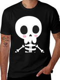 Cute Cartoon Skeleton Halloween T-Shirt