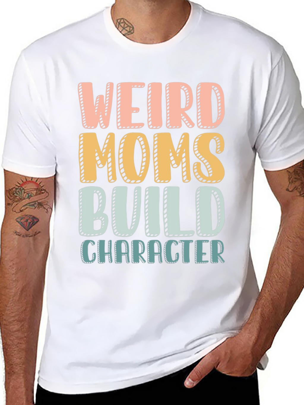 Weird Moms Build Character T-Shirt