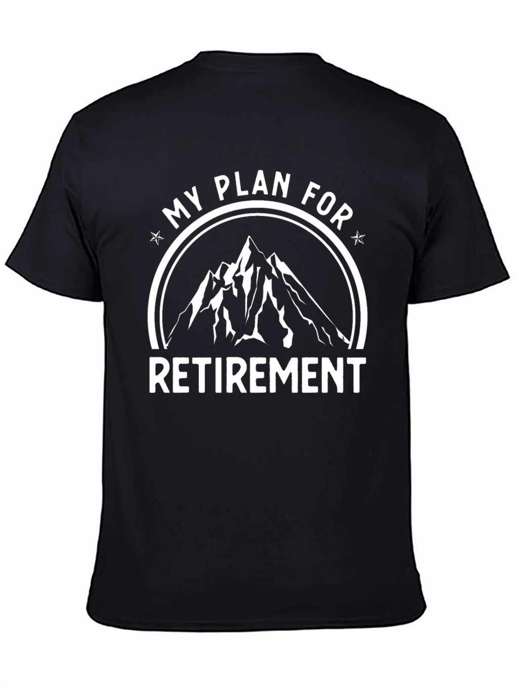 My Plan For Retirement Black Mountain Graphic Tee