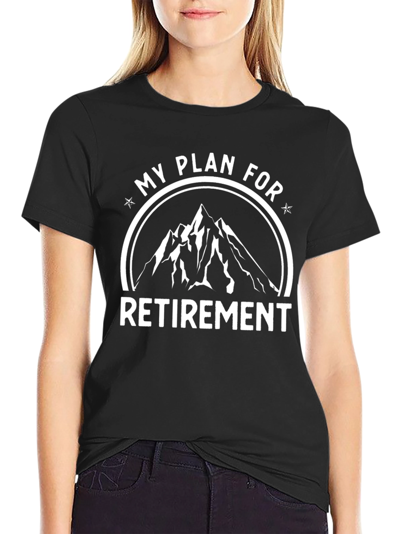 My Plan For Retirement Black Mountain Graphic Tee