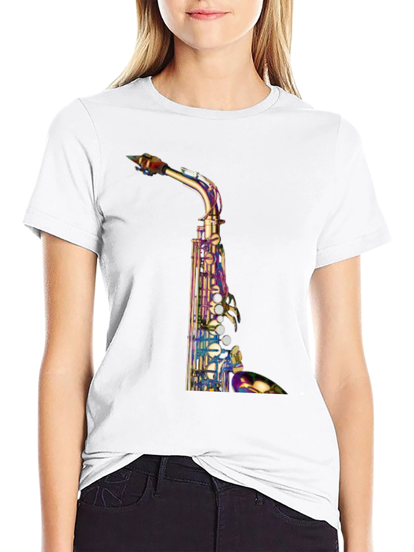 Saxophone Graphic T-Shirt - Unique Music Lover Tee