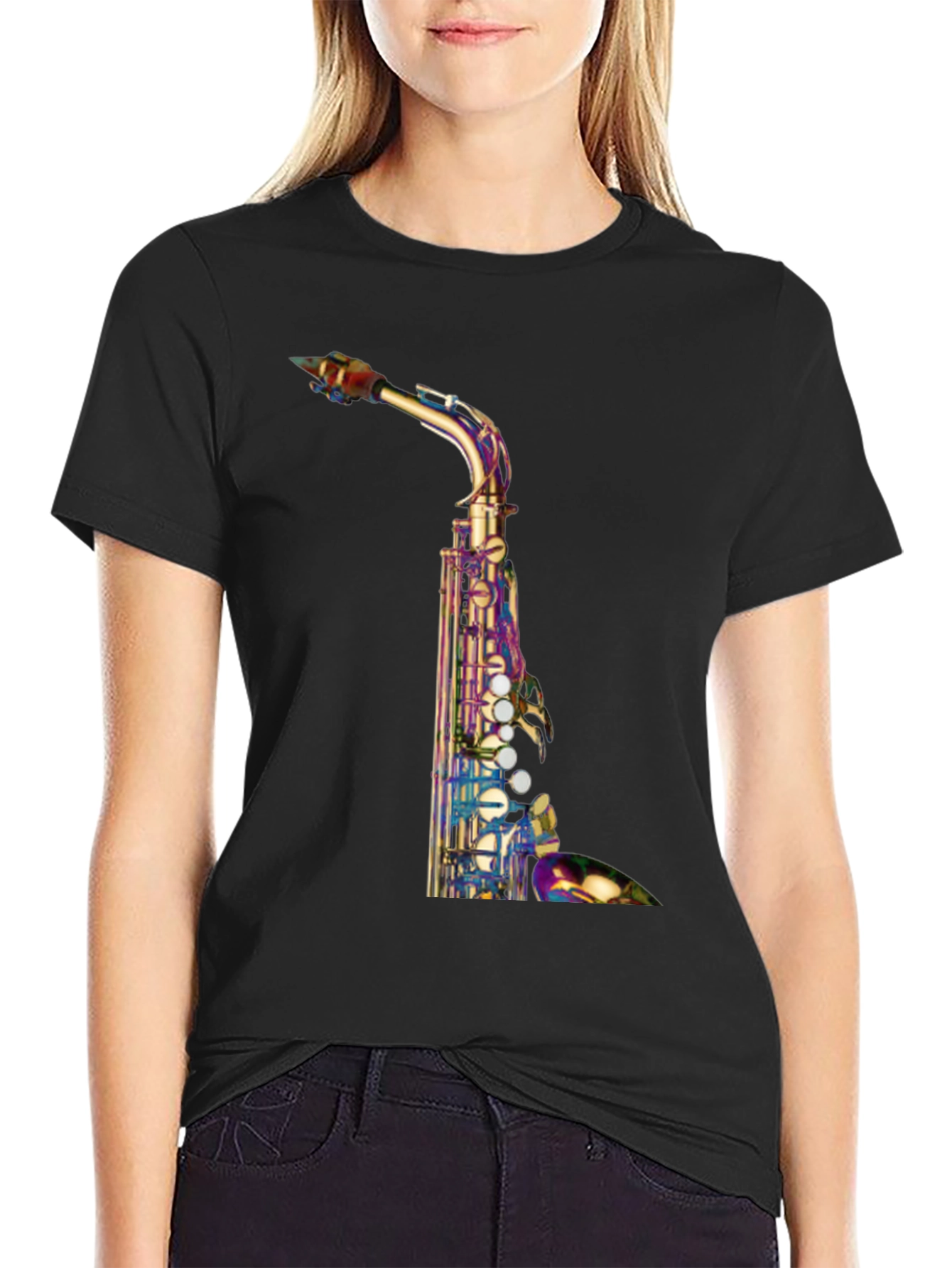 Saxophone Graphic T-Shirt - Unique Music Lover Tee