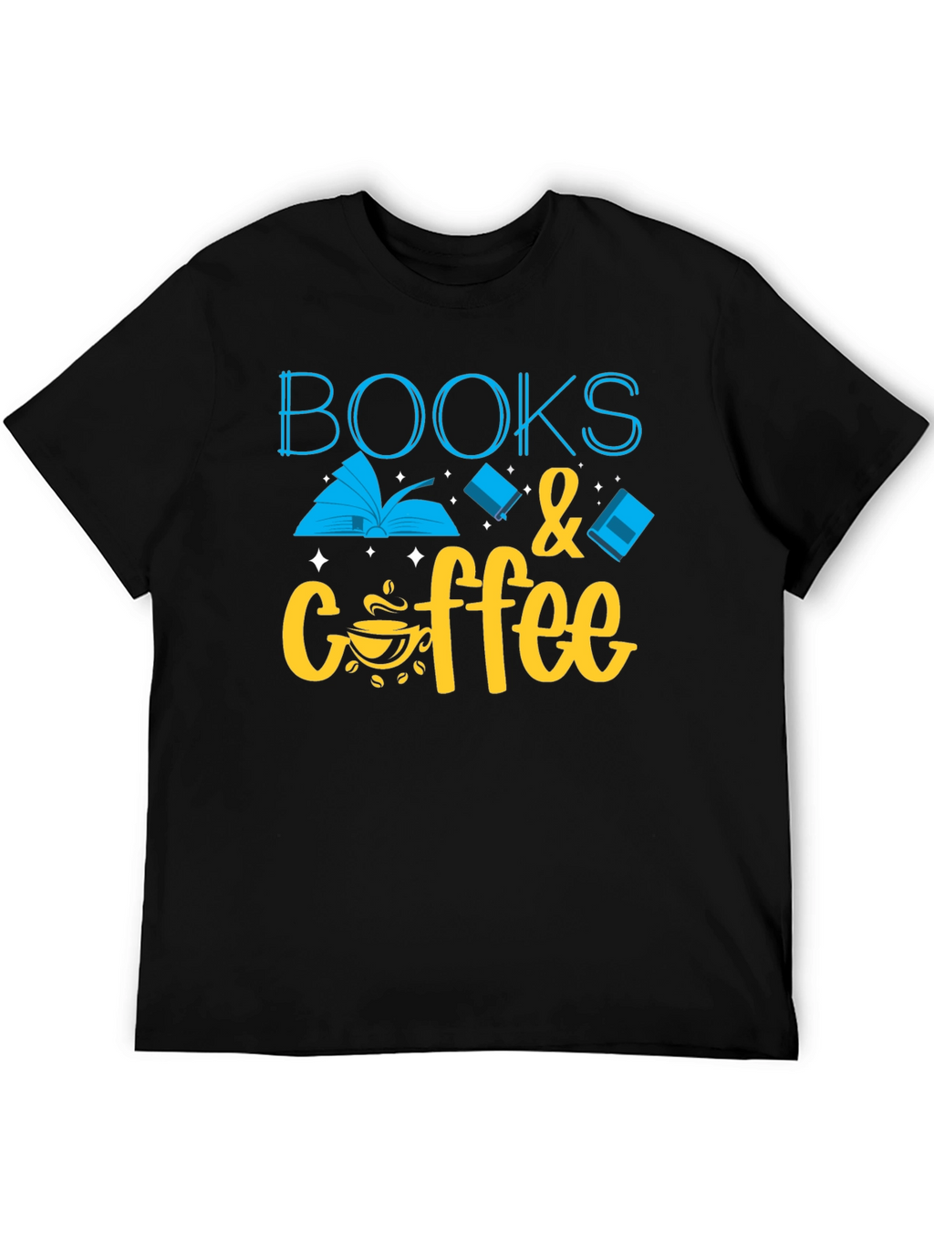 Books & Coffee Graphic T-Shirt