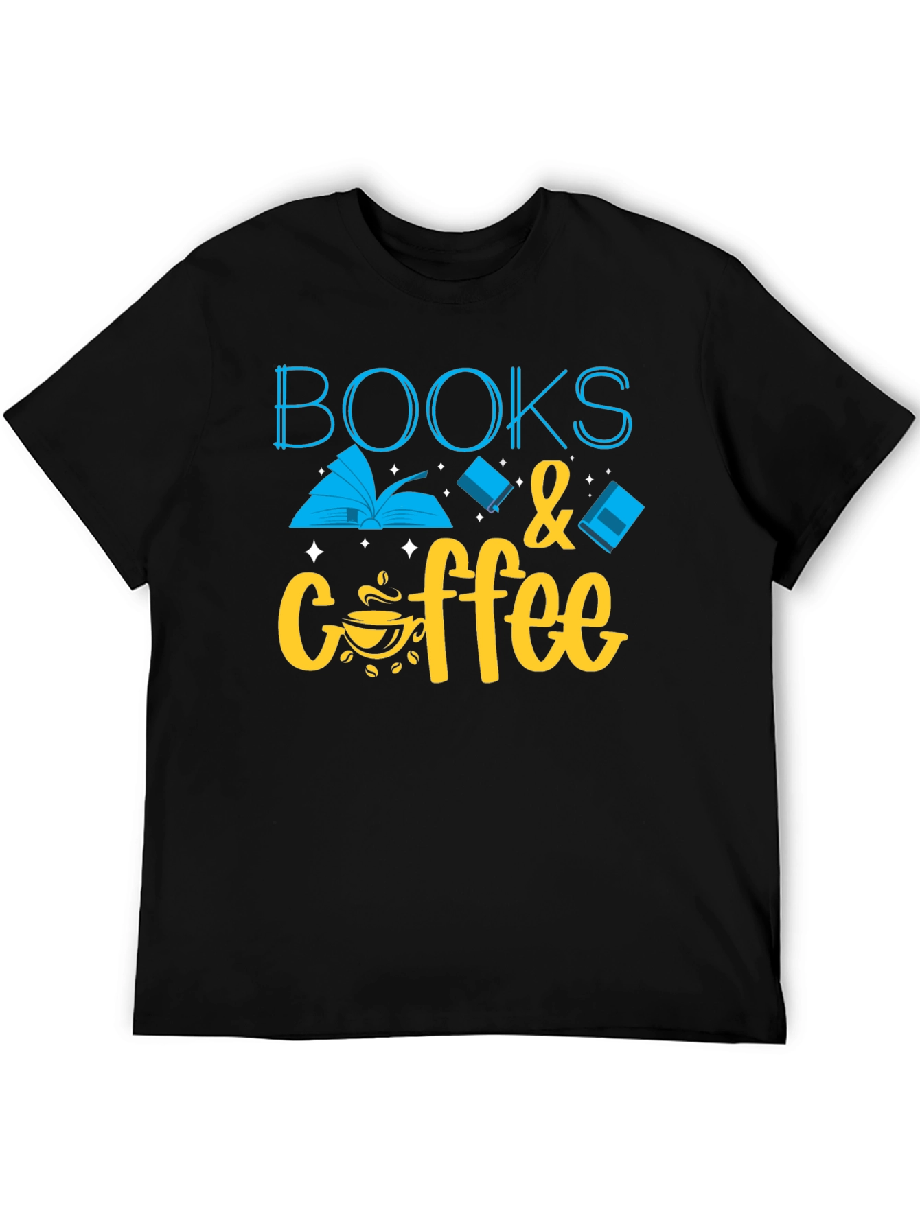 Books & Coffee Graphic T-Shirt