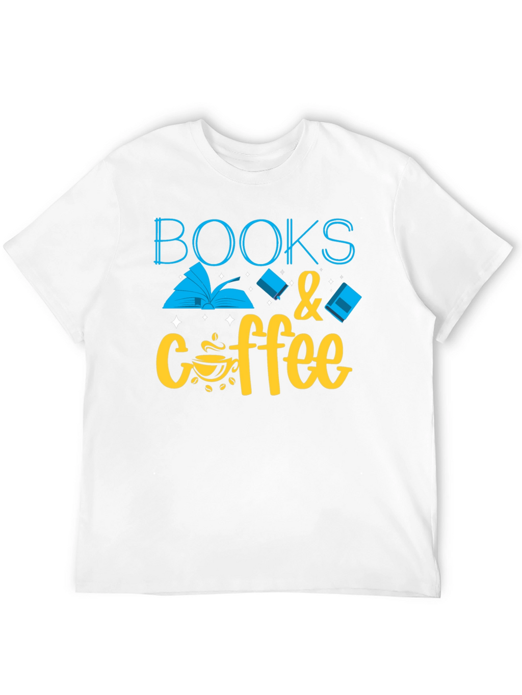 Books & Coffee Graphic T-Shirt