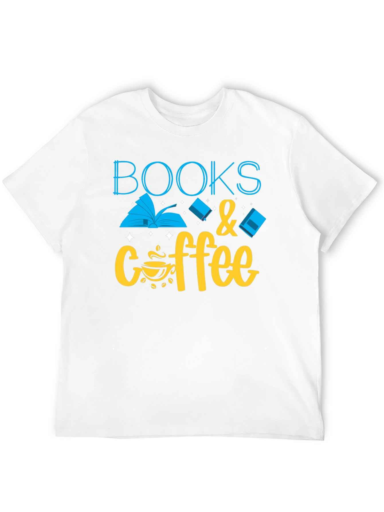 Books & Coffee Graphic T-Shirt