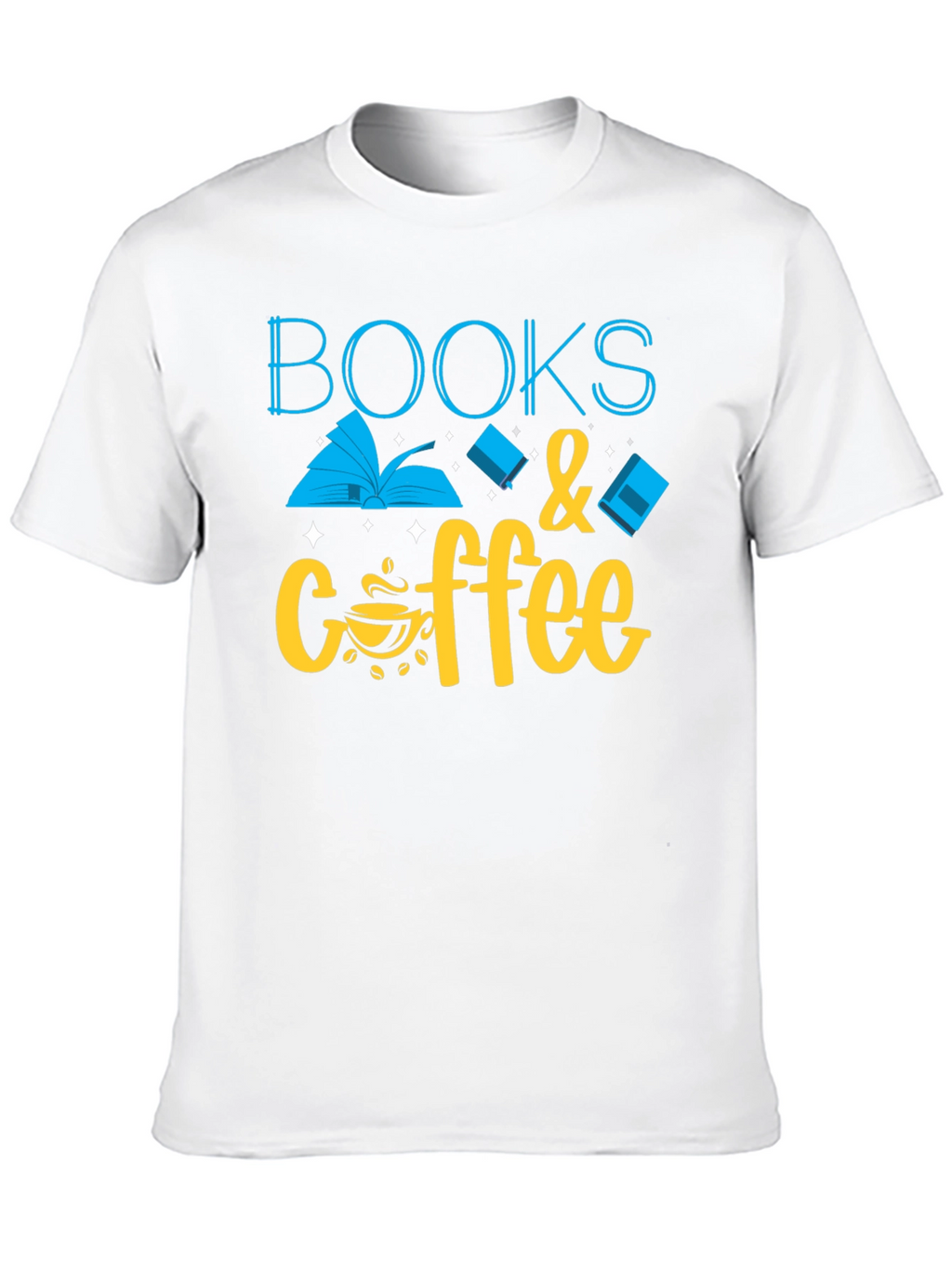 Books & Coffee Graphic T-Shirt
