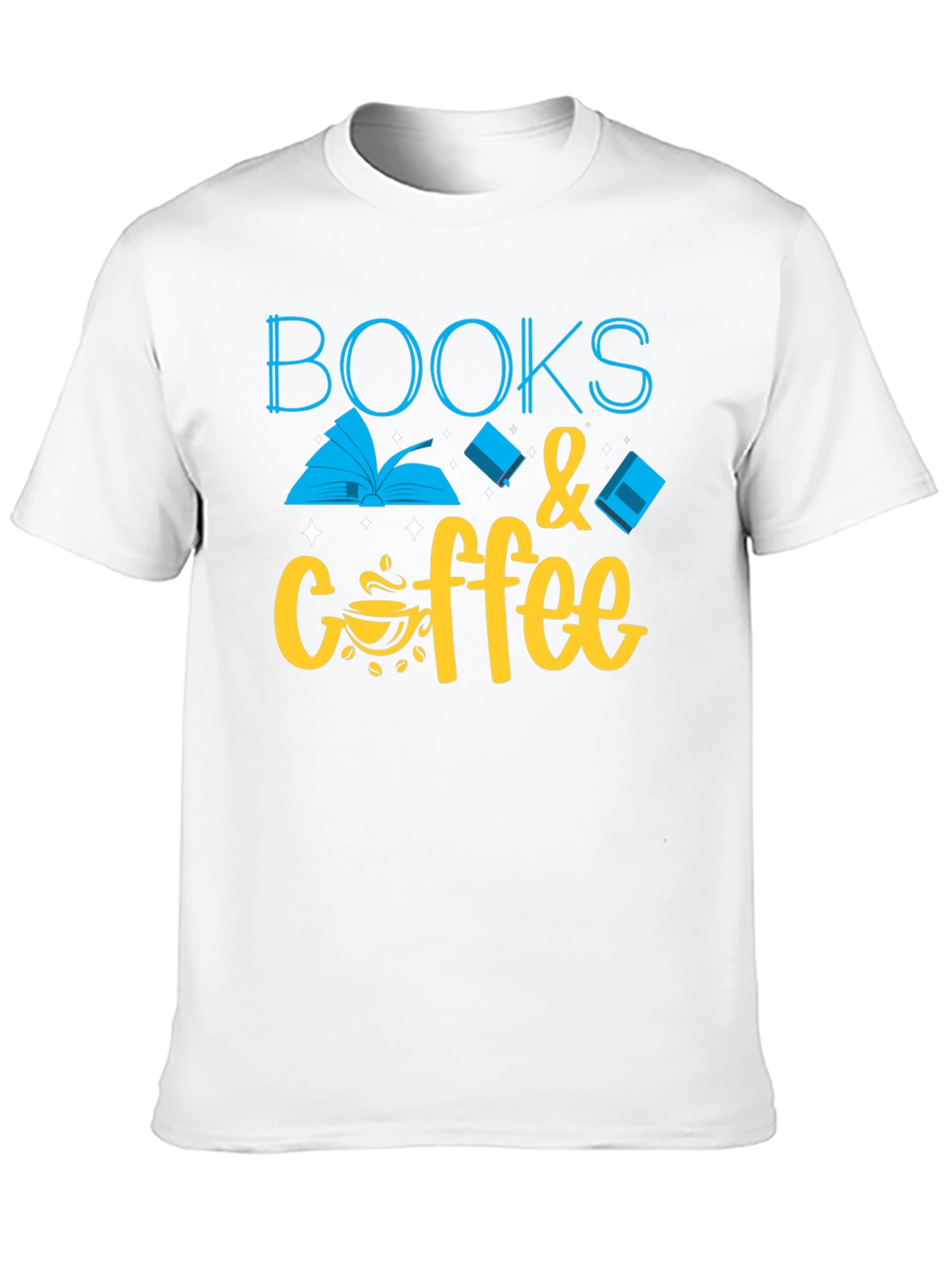 Books & Coffee Graphic T-Shirt