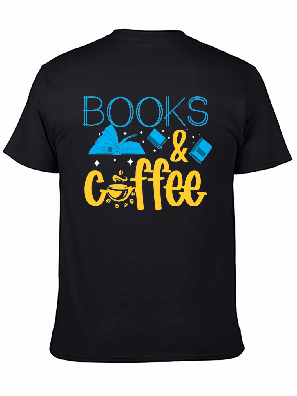 Books & Coffee Graphic T-Shirt