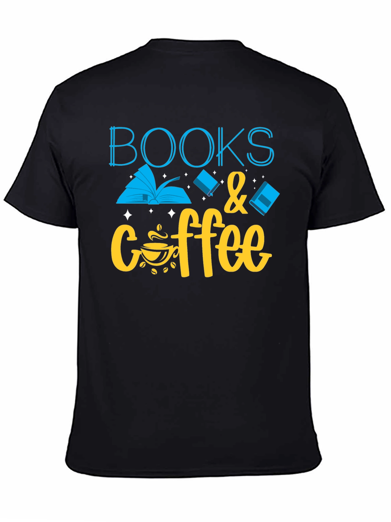 Books & Coffee Graphic T-Shirt