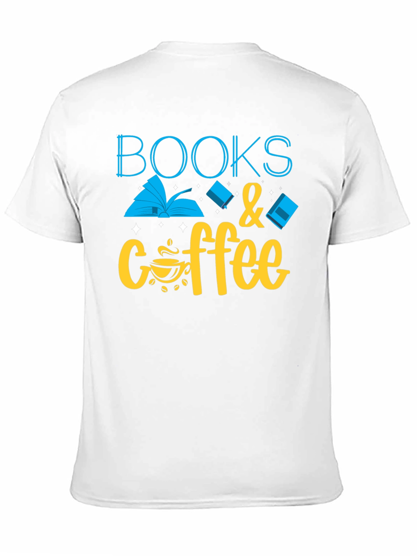 Books & Coffee Graphic T-Shirt
