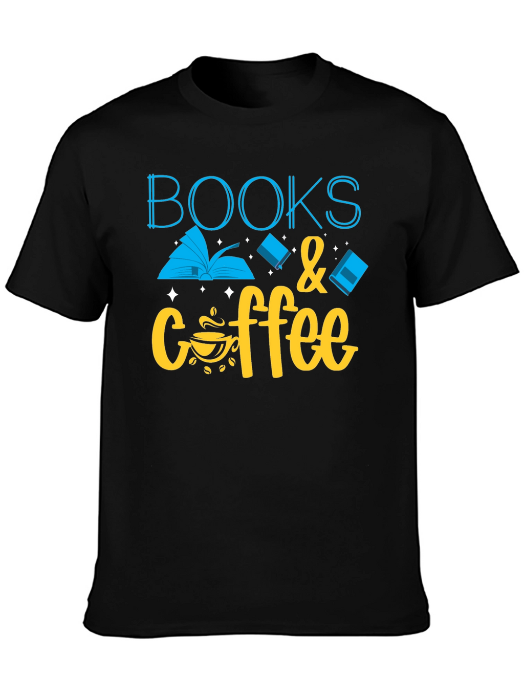 Books & Coffee Graphic T-Shirt
