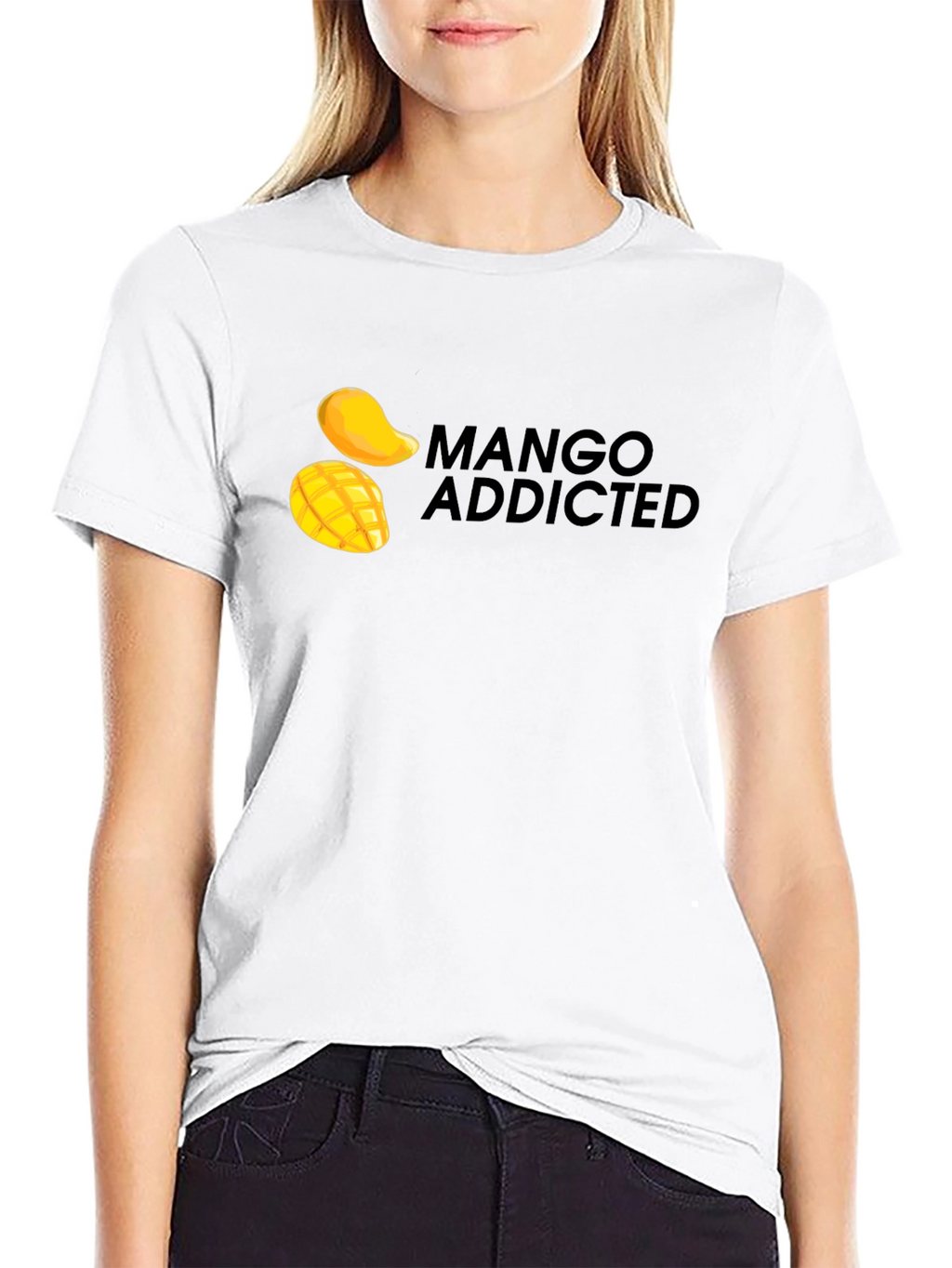Mango Addicted Black T-Shirt