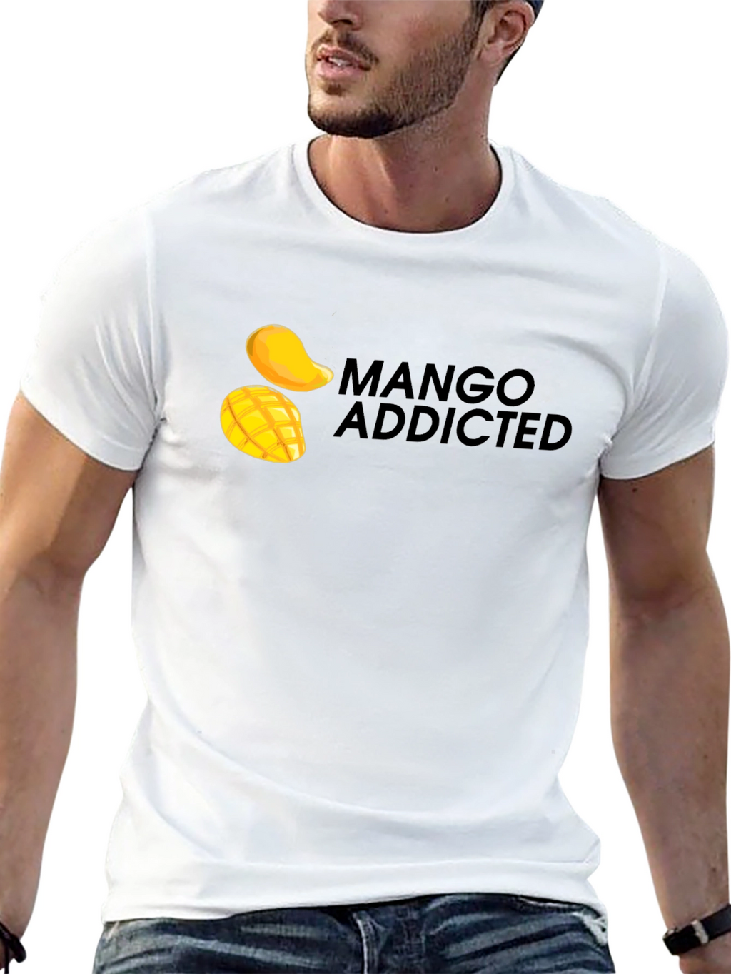 Mango Addicted Black T-Shirt