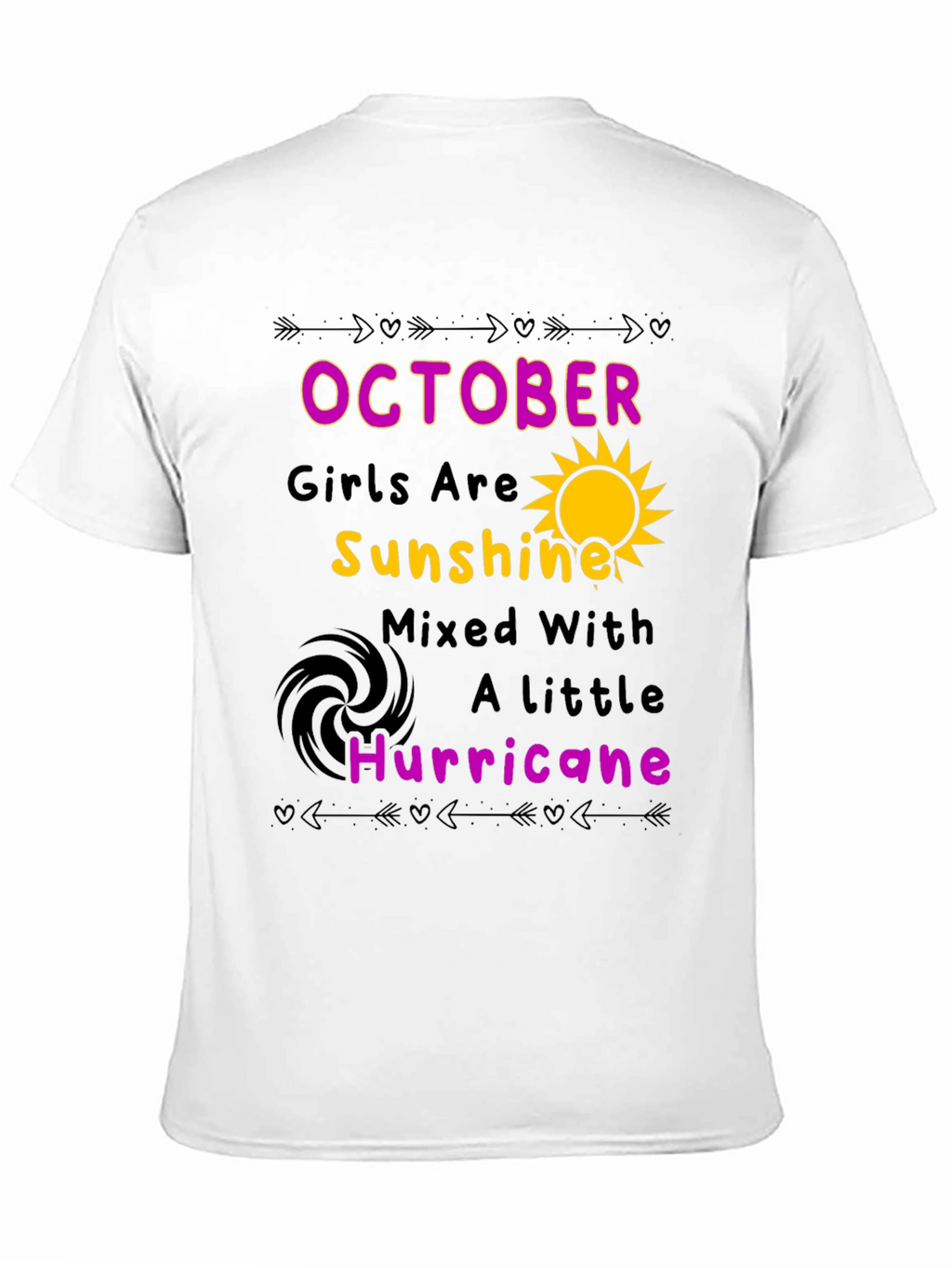 October Girls Sunshine Hurricane Black T-Shirt