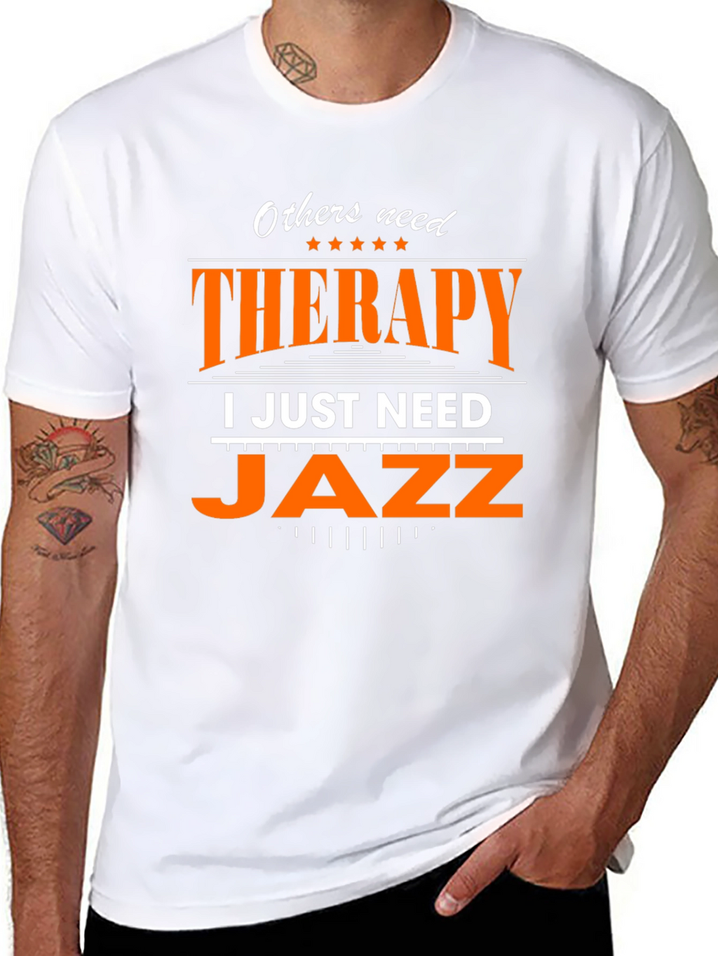 Jazz Therapy Graphic Tee - Music Lover T-Shirt