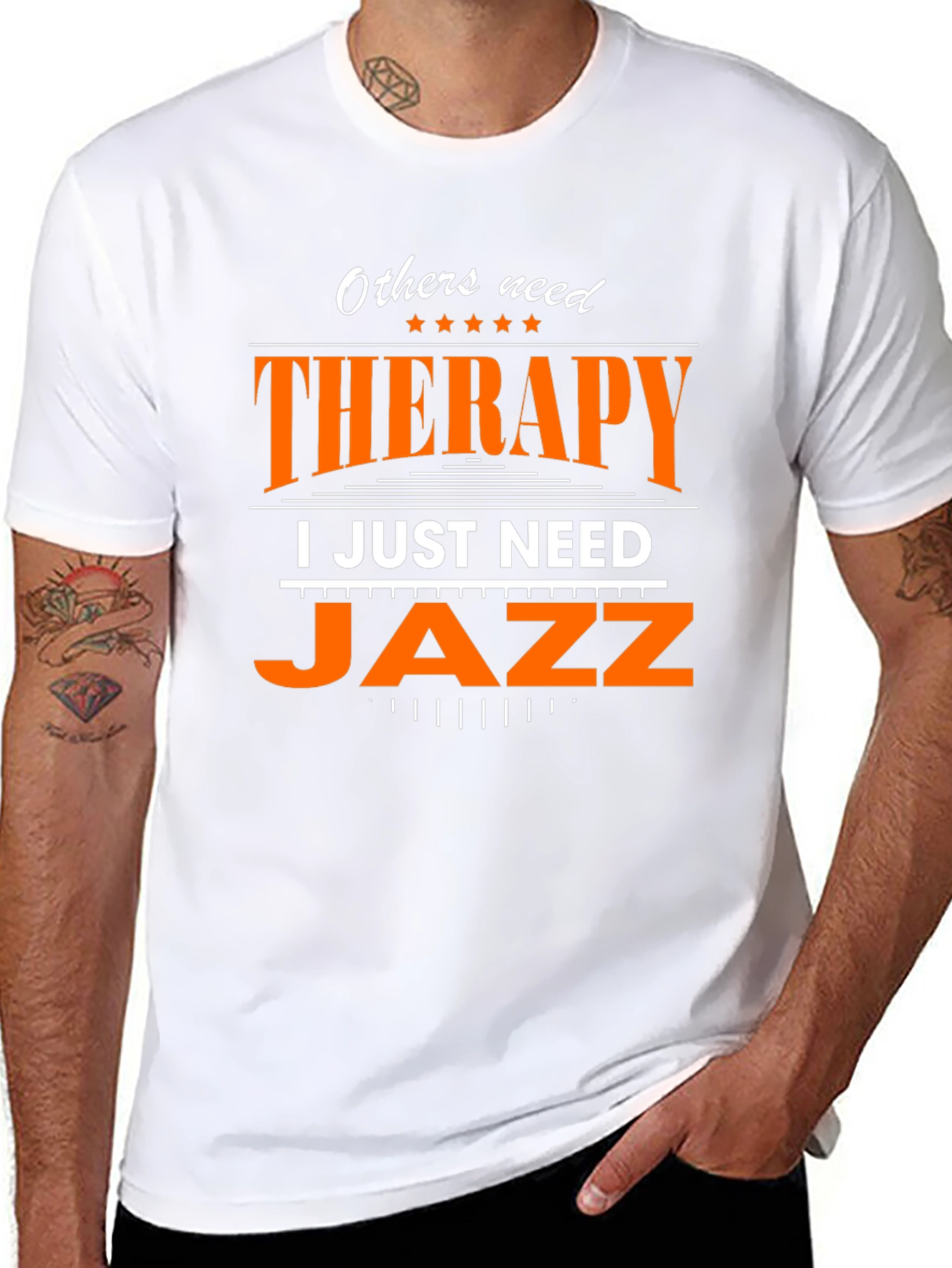 Jazz Therapy Graphic Tee - Music Lover T-Shirt
