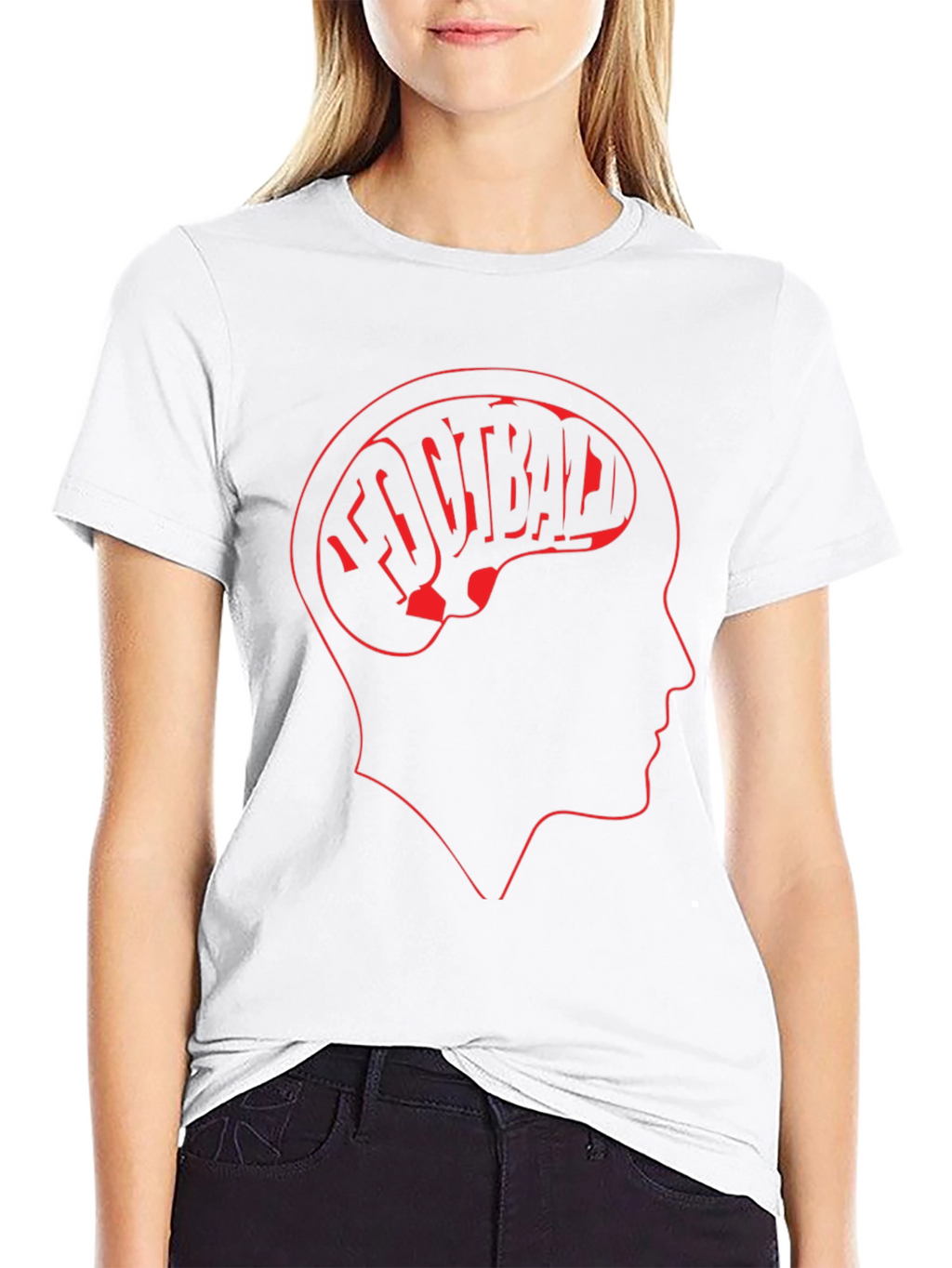 Football on the Brain Mens T-Shirt