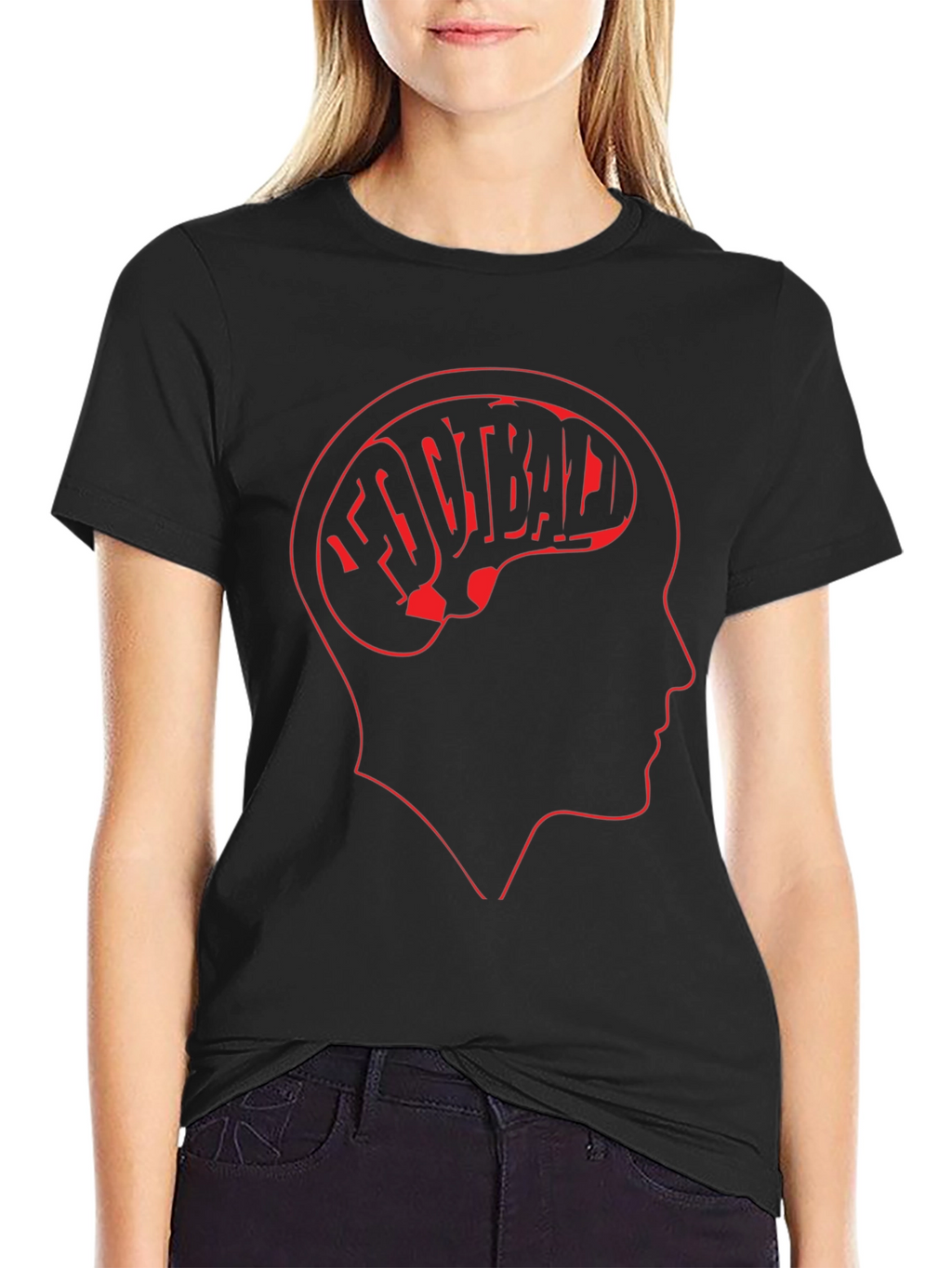Football on the Brain Mens T-Shirt