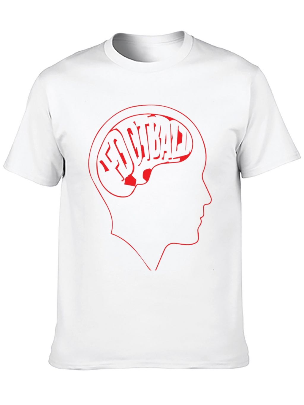 Football on the Brain Mens T-Shirt