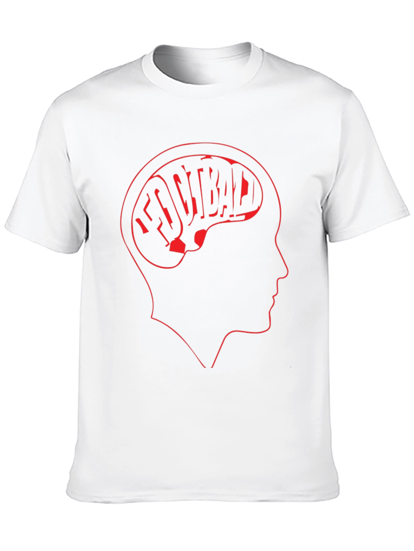 Football on the Brain Mens T-Shirt
